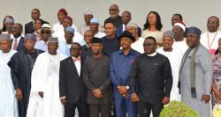 Osinbajo with Nigerian governors 