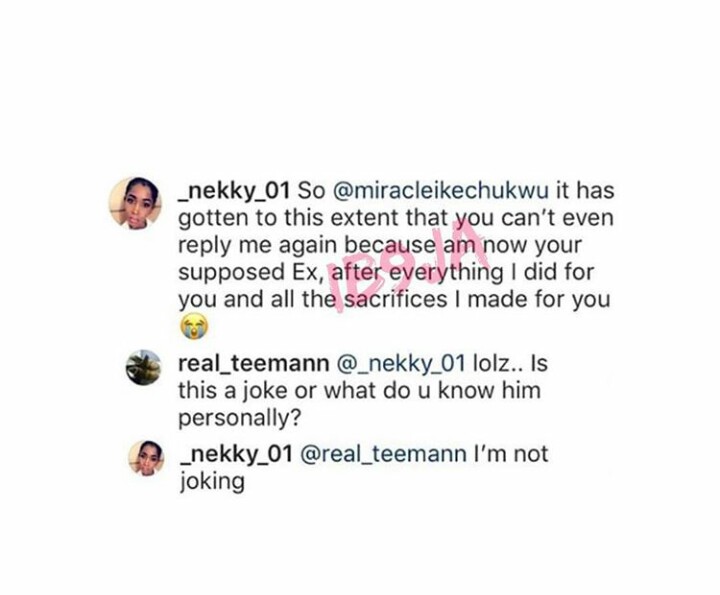 Miracle’s girlfriend