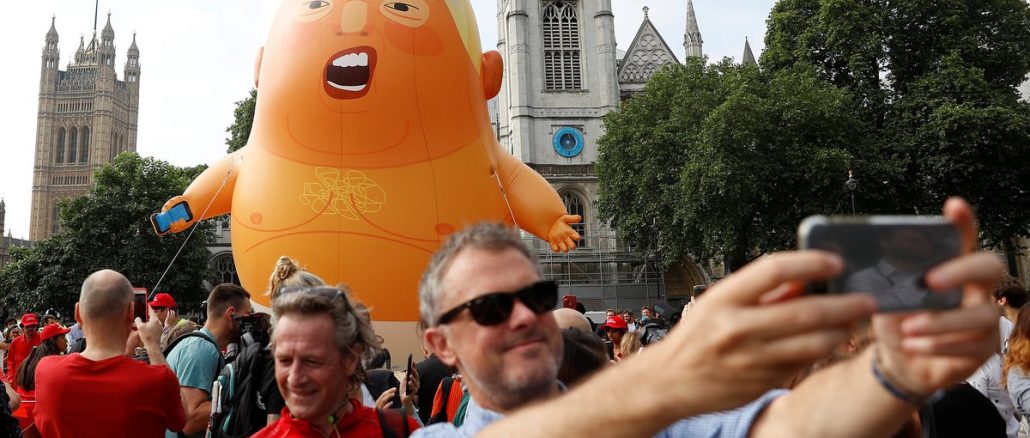 Trump baby blimp