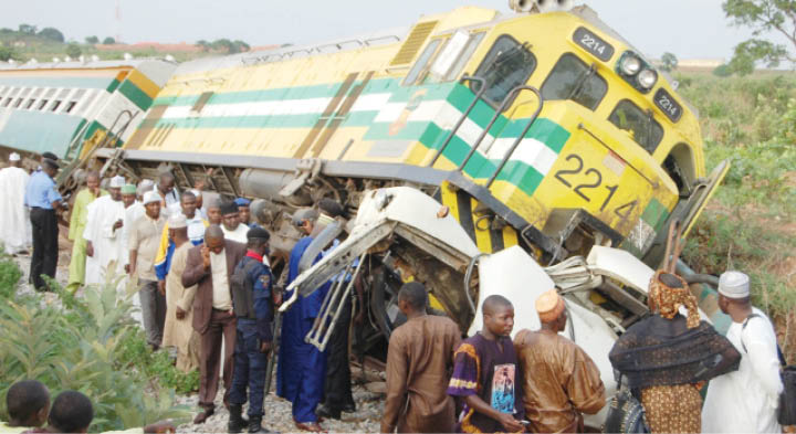Agege train crash 