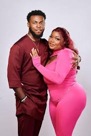 "Chinwe and Zion embracing in the Big Brother Naija house"