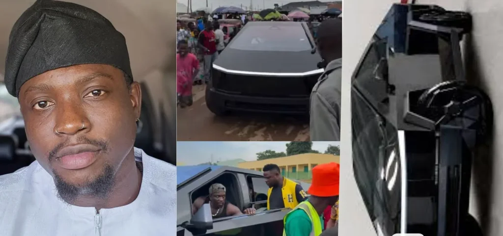 VeryDarkMan celebrates Tesla Cybertruck