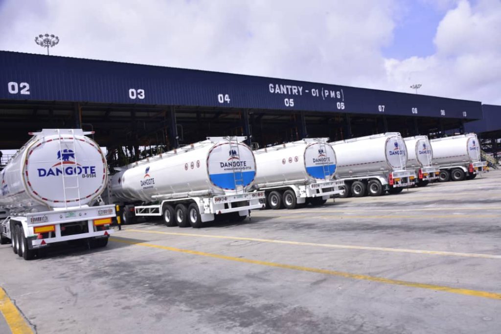 Dangote refinery petrol loading