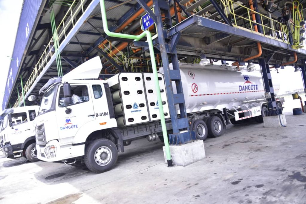 “Dangote refinery petrol supply, Dangote refinery truck ready for free fuel delivery