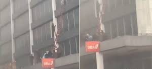 UBA bank Lagos Island on Fire,