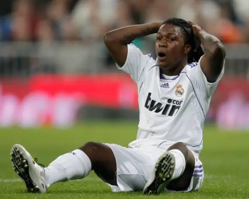 Former Real Madrid and Everton star, Royston Drenthe, has been hospitalised after reportedly suffering a stroke.