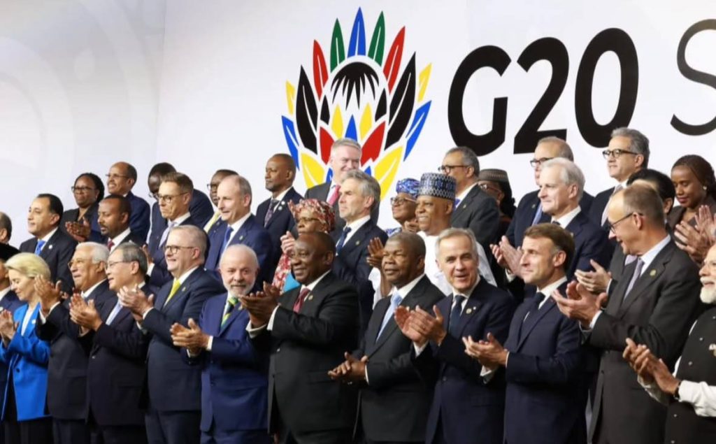 G20 Summit adopts a new global declaration despite a U.S. boycott, as South Africa defends the move and Argentina withdraws support over geopolitical concerns.