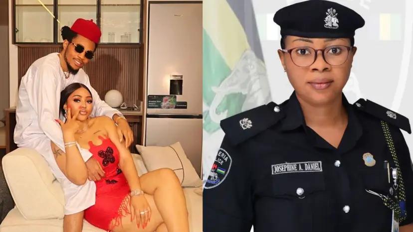 Police and Regina Daniels's brother