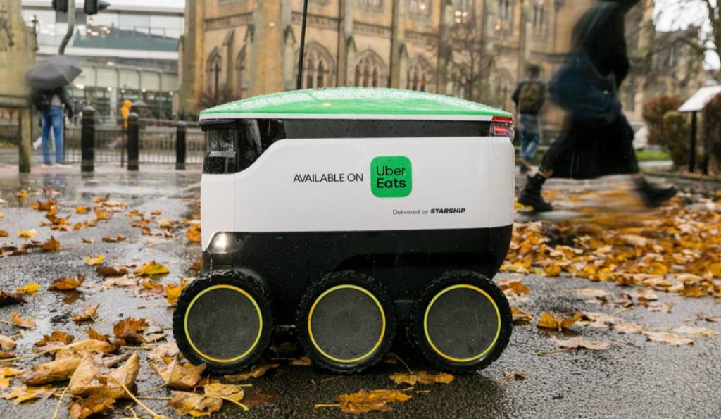 Uber to launch robot deliveries in the UK this December through a partnership with Starship Technologies, starting in Leeds and Sheffield with plans to expand across Europe and the U.S.