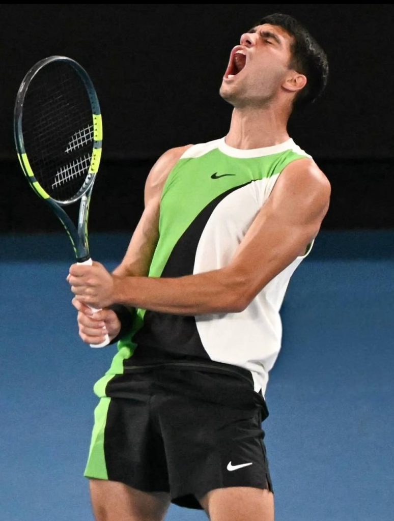 Carlos Alcaraz reaches 2026 Australian Open third round after overcoming an early scare against Yannick Hanfmann, winning in straight sets to keep his Grand Slam bid alive.