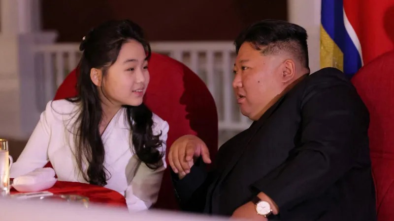 North Korean leader, Kim Jong Un and his teenage daughter, Kim Ju Ae 1