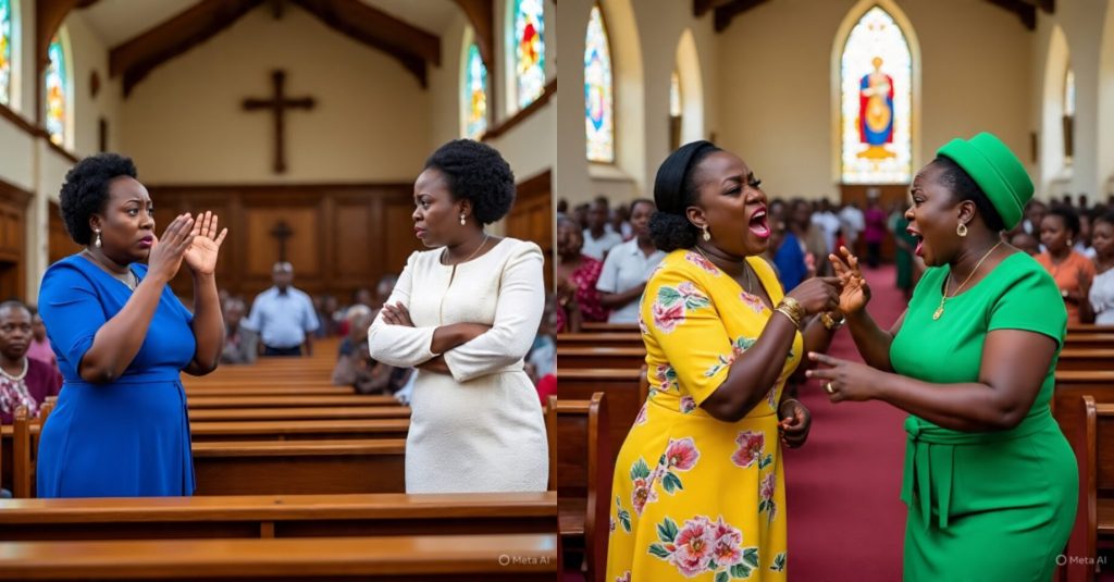 wives clash during burial thanksgiving