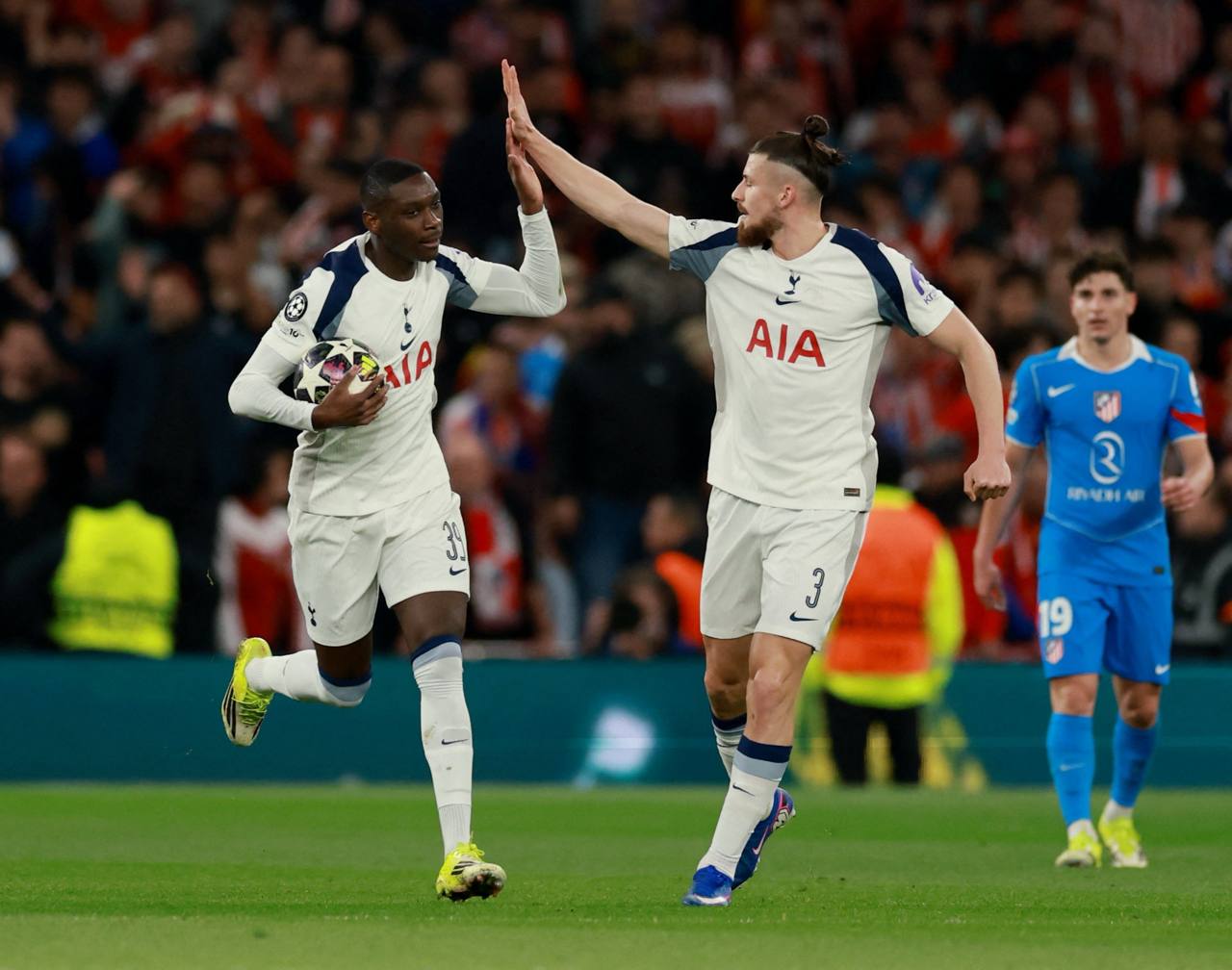 Tottenham exit Champions League despite a 3-2 home win over Atletico Madrid, with Randal Kolo Muani and Xavi Simons scoring. Tudor praises team effort ahead of Premier League clash