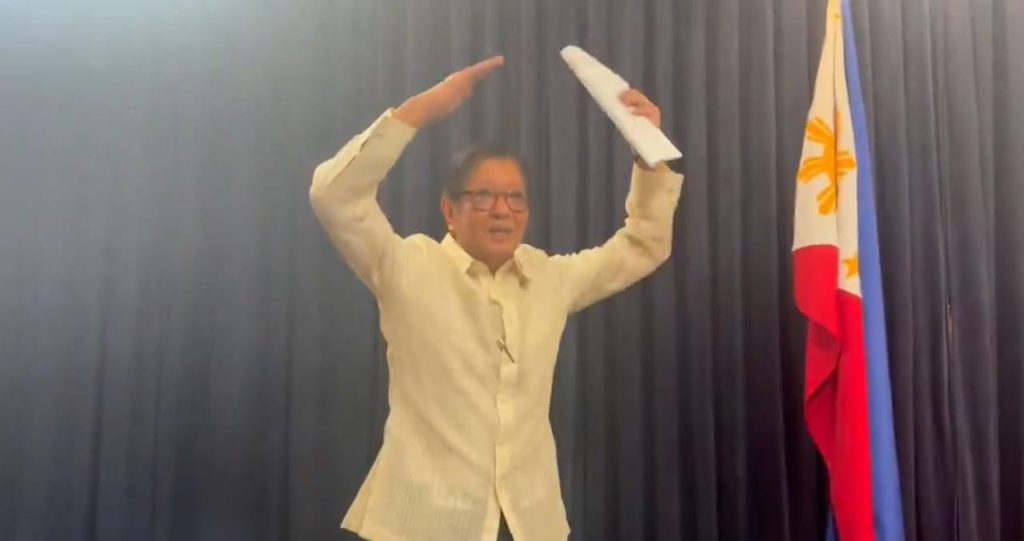 Philippine president jumping jacks to dismiss health rumours, as Ferdinand Marcos Jr. publicly exercises and challenges critics questioning his fitness.