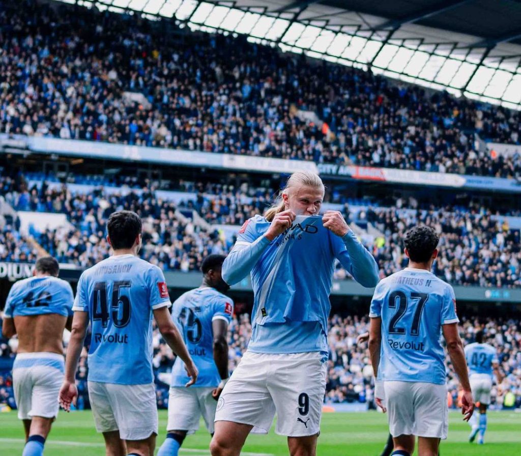 Haaland shines as Man City thrash Liverpool, scoring a hat-trick as Manchester City cruise past Liverpool 4-0 to reach the FA Cup semi-finals at the Etihad Stadium.
