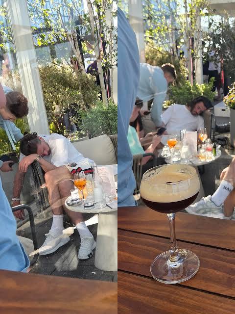 Jack Grealish spotted dozing after rooftop drinks in Manchester as the injured England and Everton midfielder continues recovery and is set to miss the rest of the season.