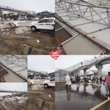 VIDEO: Heavy rain wrecks 10-month-old Kugbo bus terminal in Abuja