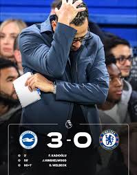 Chelsea lose 3-0 to Brighton