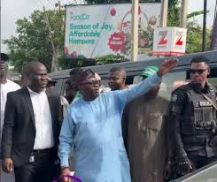 Adelabu, spotted controlling traffic in Ibadan