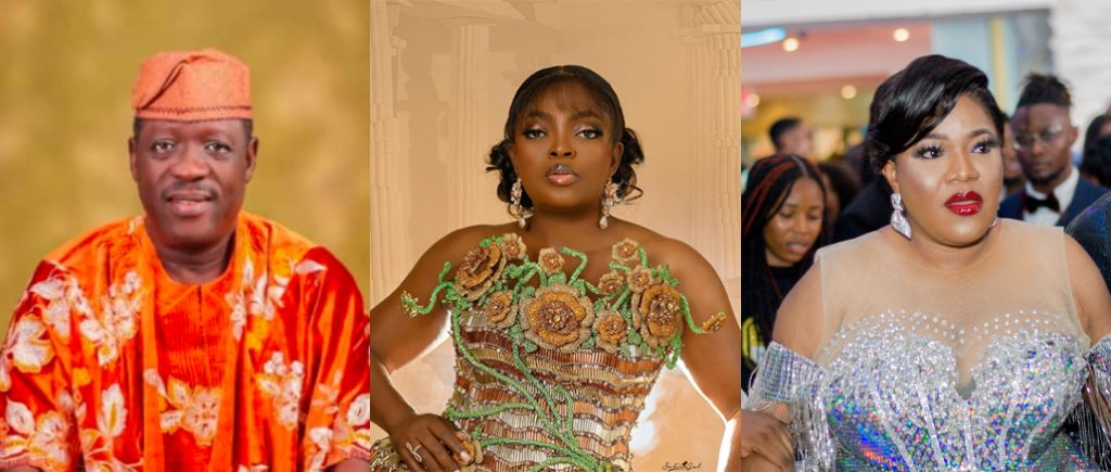 ogogo, funke akindele and Toyin Abraham