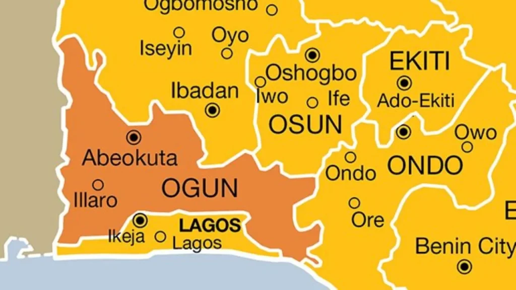 Ogun state map